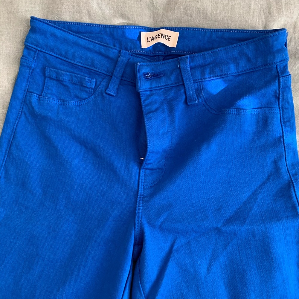 L’Agence blue skinny jeans